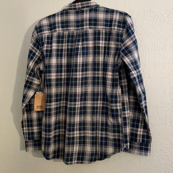 NWT Vans Sycamore Boys Flannel Button Down Shirt - Picture 8 of 8